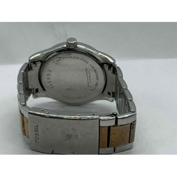 Fossil ES2081 Women's Watch Stainless Steel Analog Rose Gold Silver 38mm D709 - Picture 9 of 9